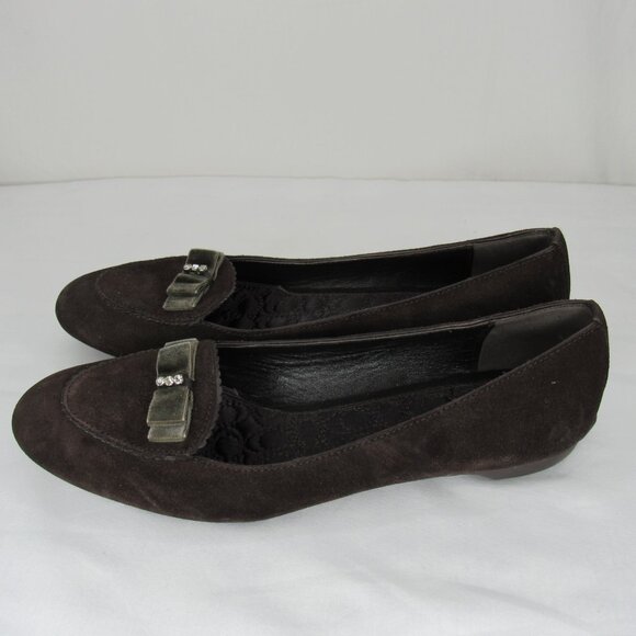 Coach LIDIA Brown Suede Loafers Women's 7 - Picture 3 of 9